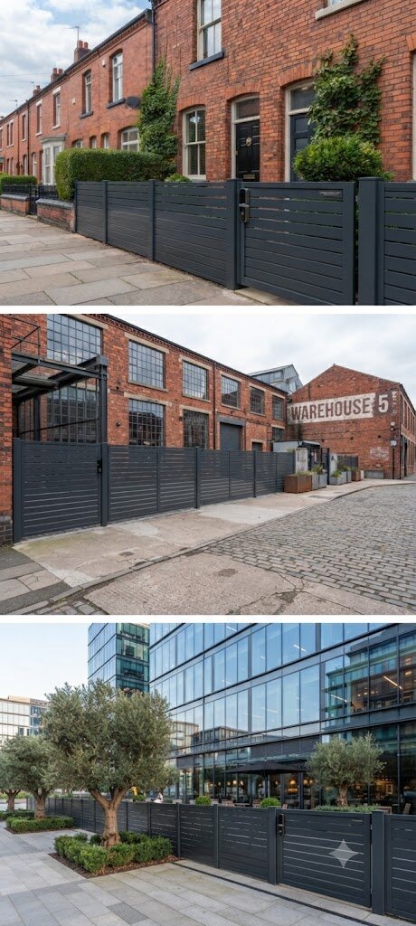 Custom aluminum fence panels for Manchester residential and industrial contractor projects