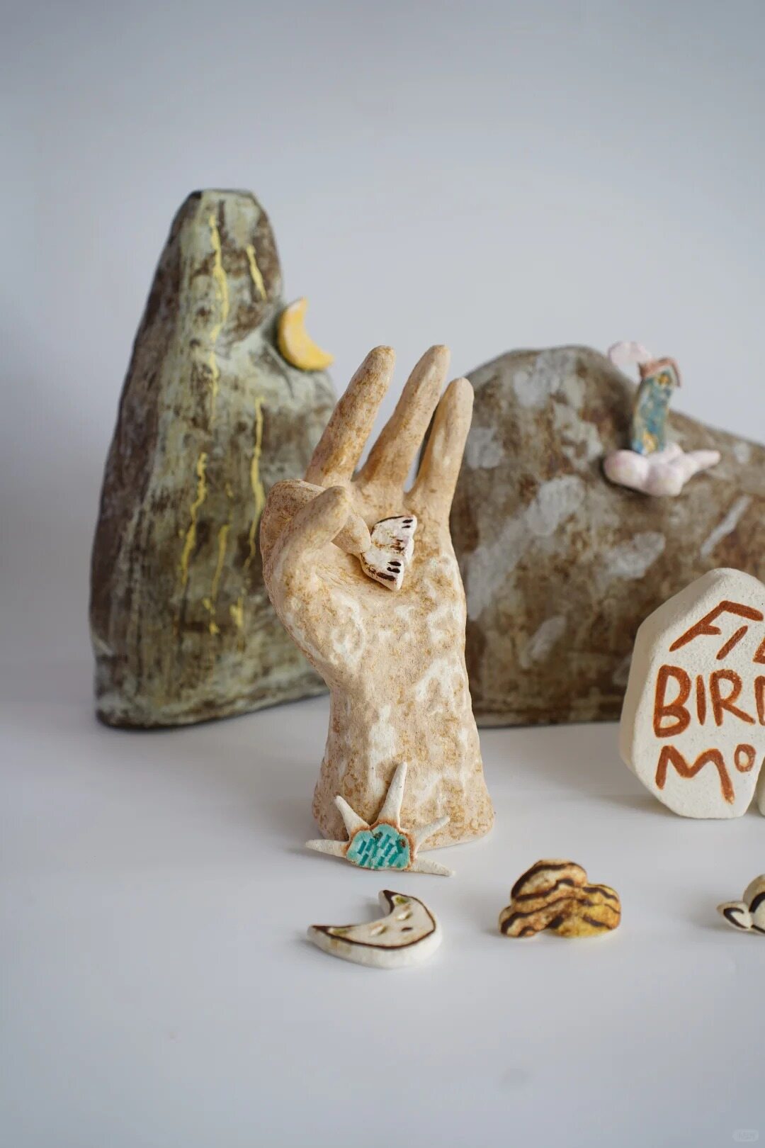 Hand Sculpture With Butterfly