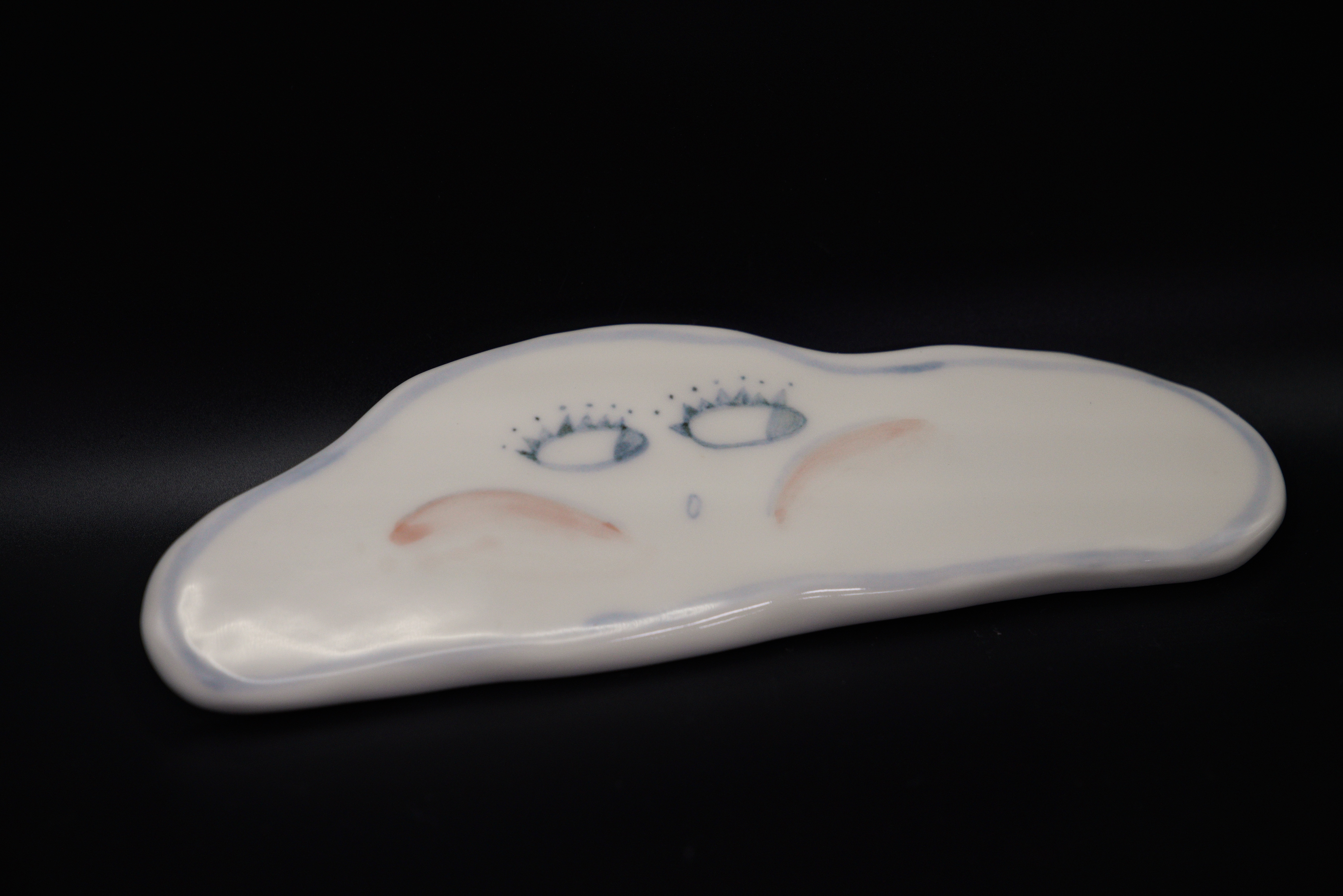 Cloud Face Ceramic Plate