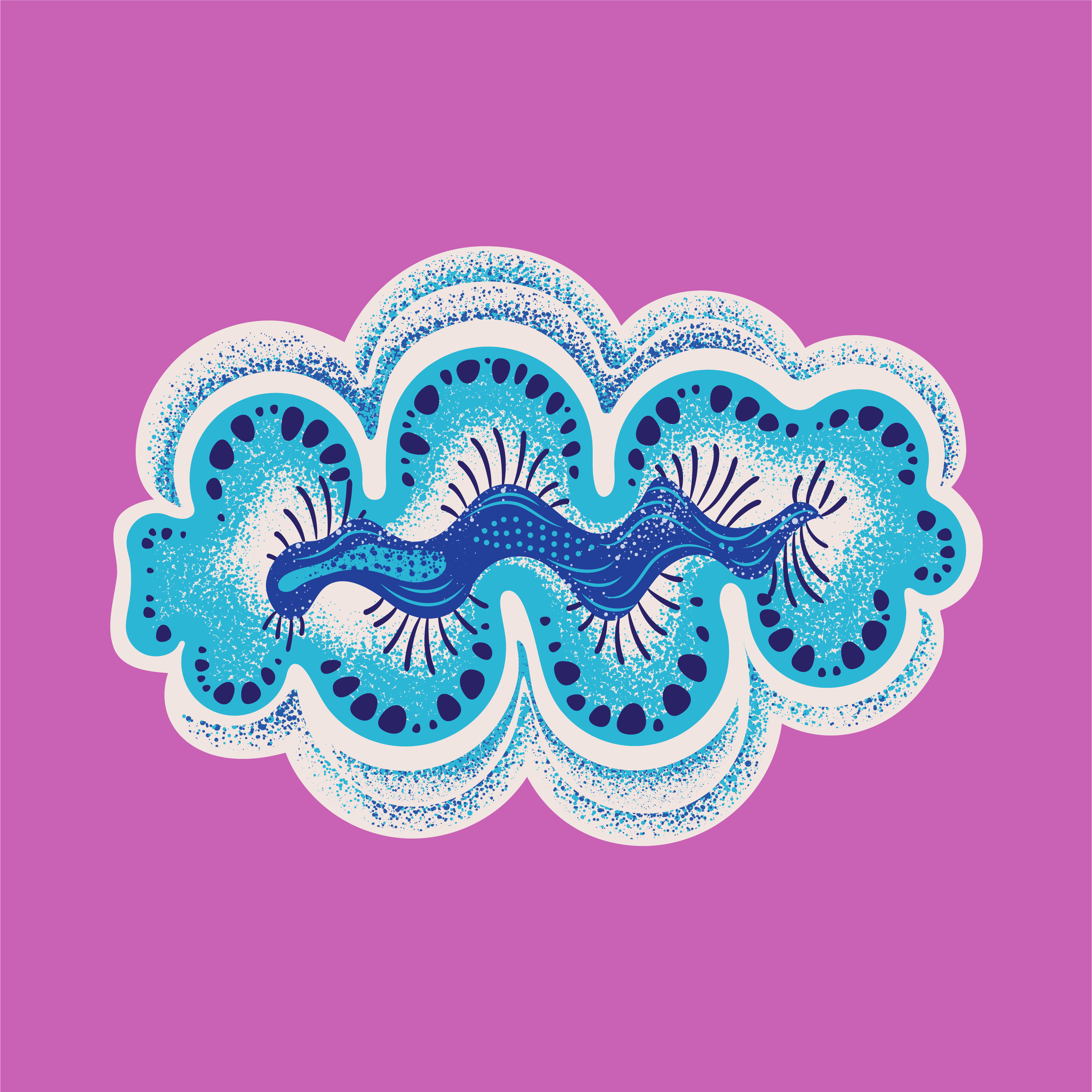 Blue Wave Pattern