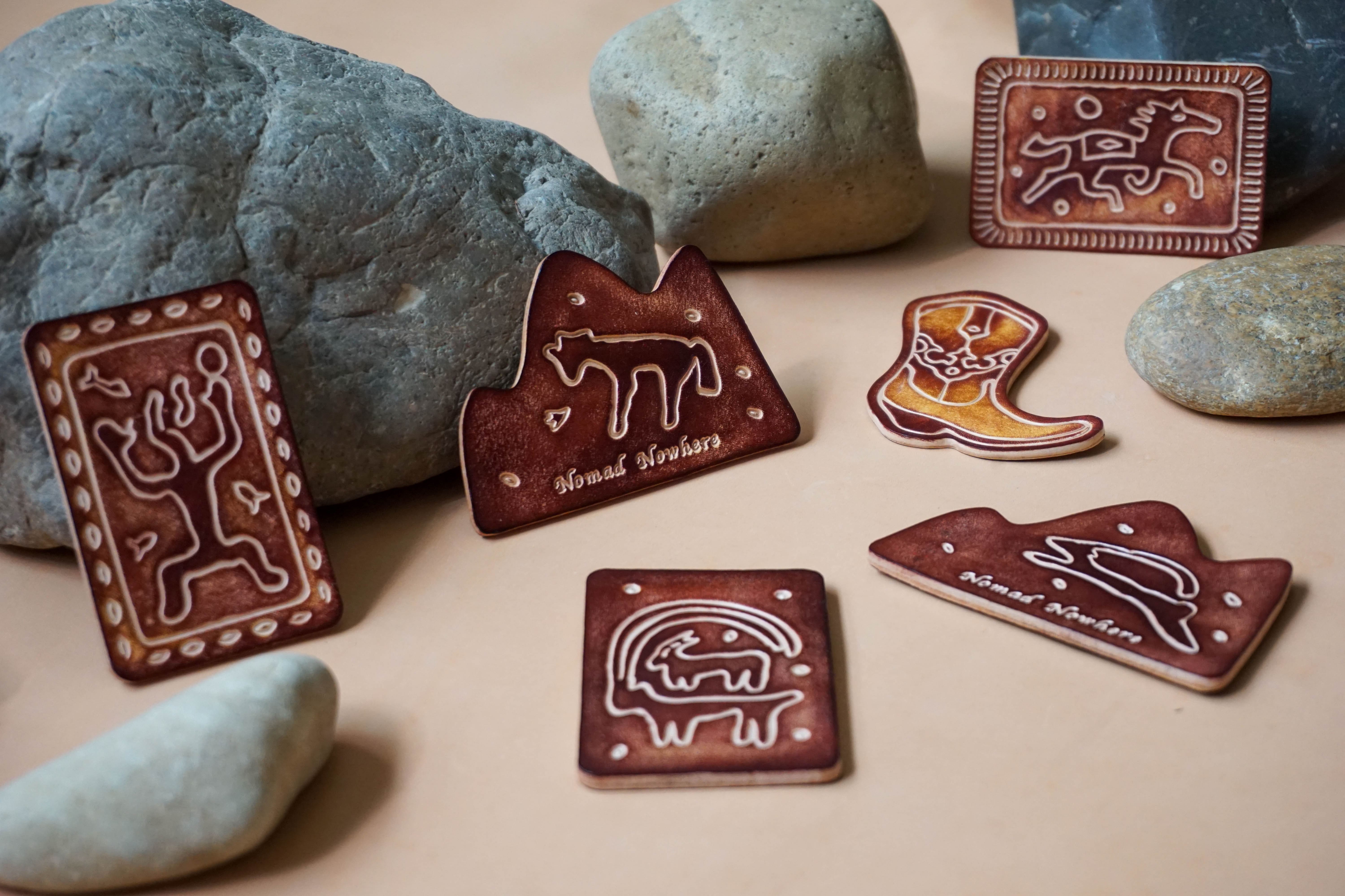 Rock Art Magnets Display