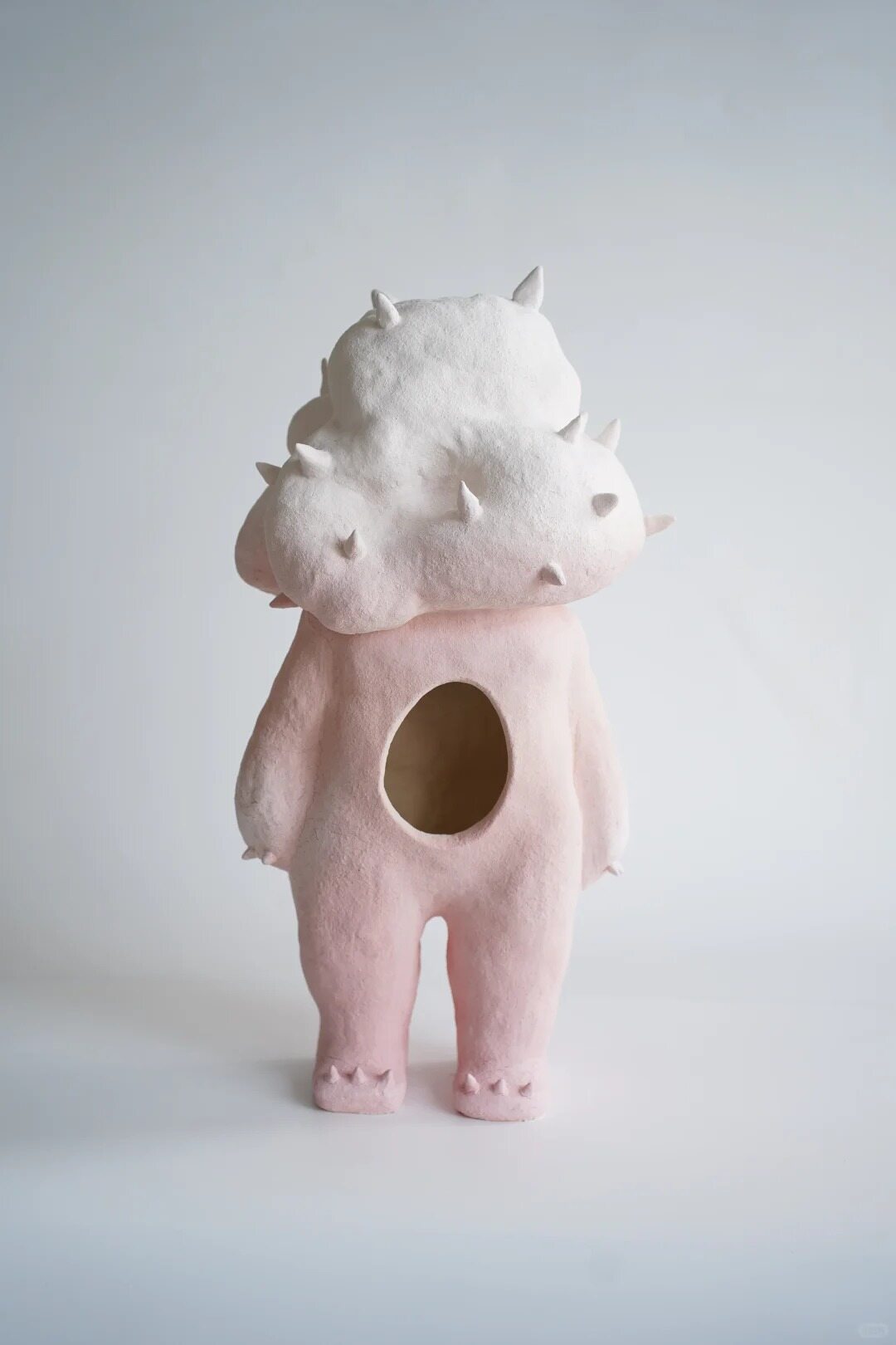 Pink Monster Ceramic Figure