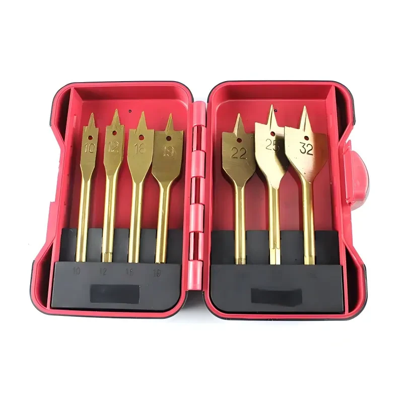 Flat Wood Drill Bit Set (Spade Bits)