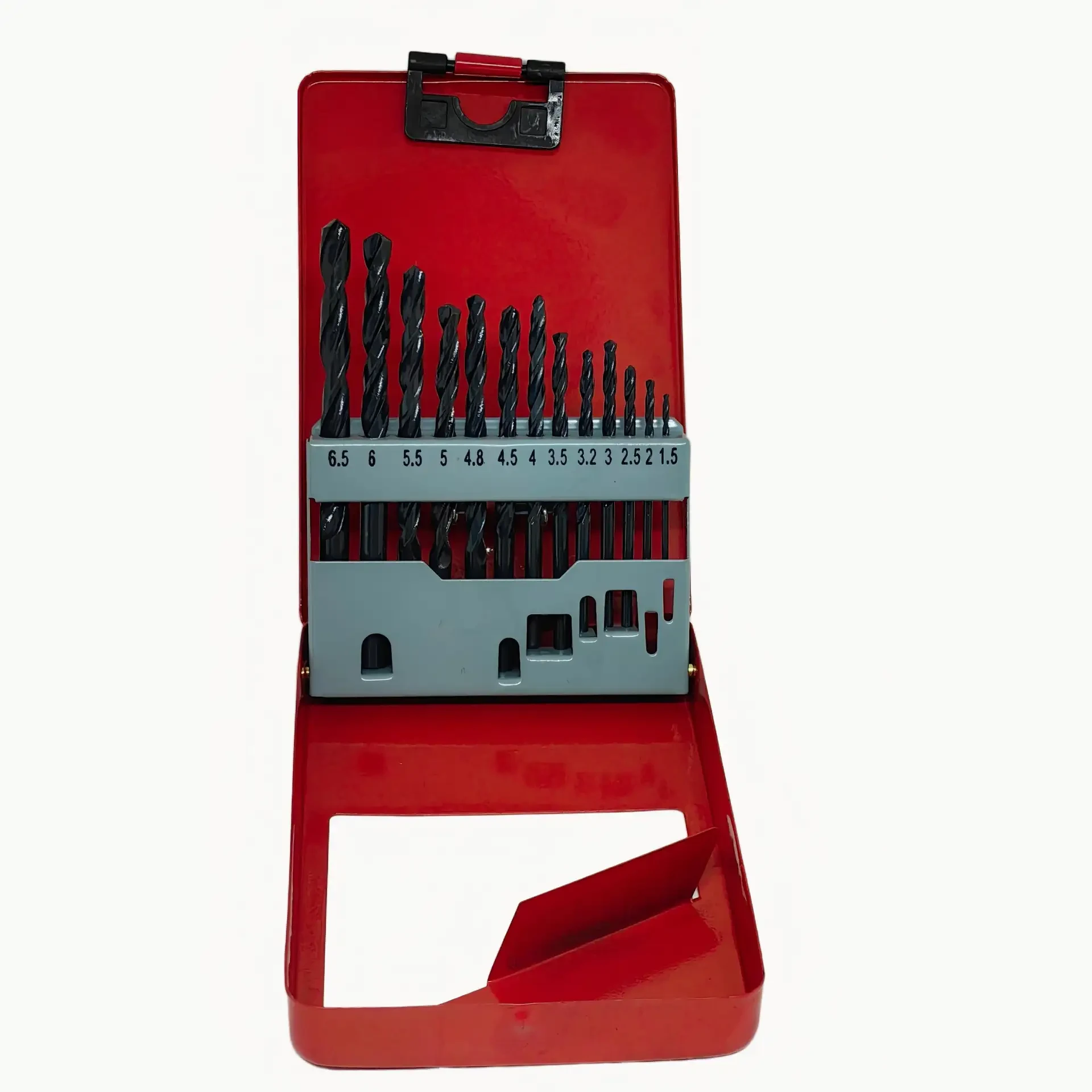 HSS Twist Drill Set in Red Metal Case (1.5 - 6.5 mm)