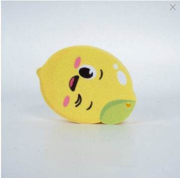 Fruit & Vegetable Non-Woven Printed Sponge Scrubber (Lemon)