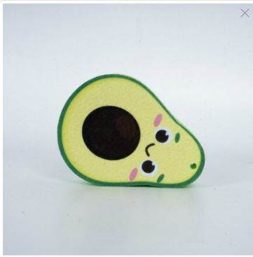 Avocado-Printed Vegetable & Fruit Non-Woven Sponge Scrubber