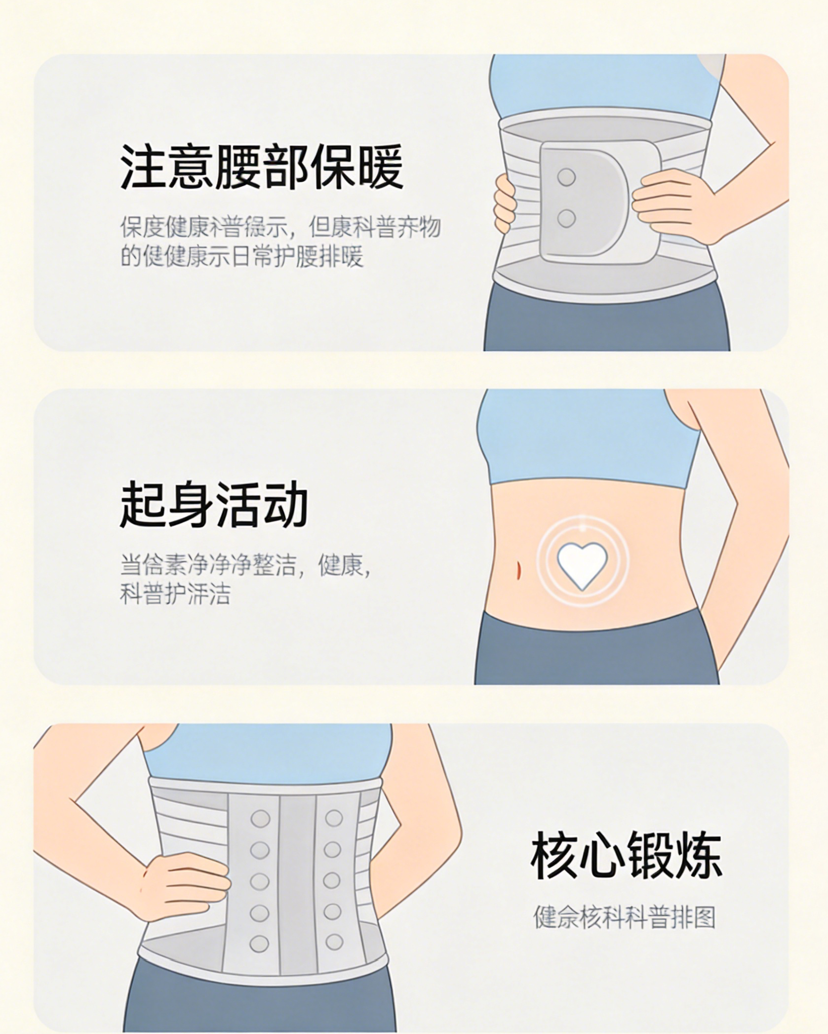 比起男性，女性在日常生活中更容易腰痛，原因有........