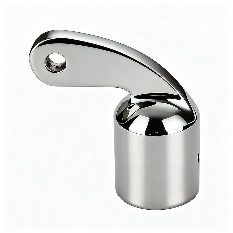 Stainless Steel 90-Degree Curved Top Eye End