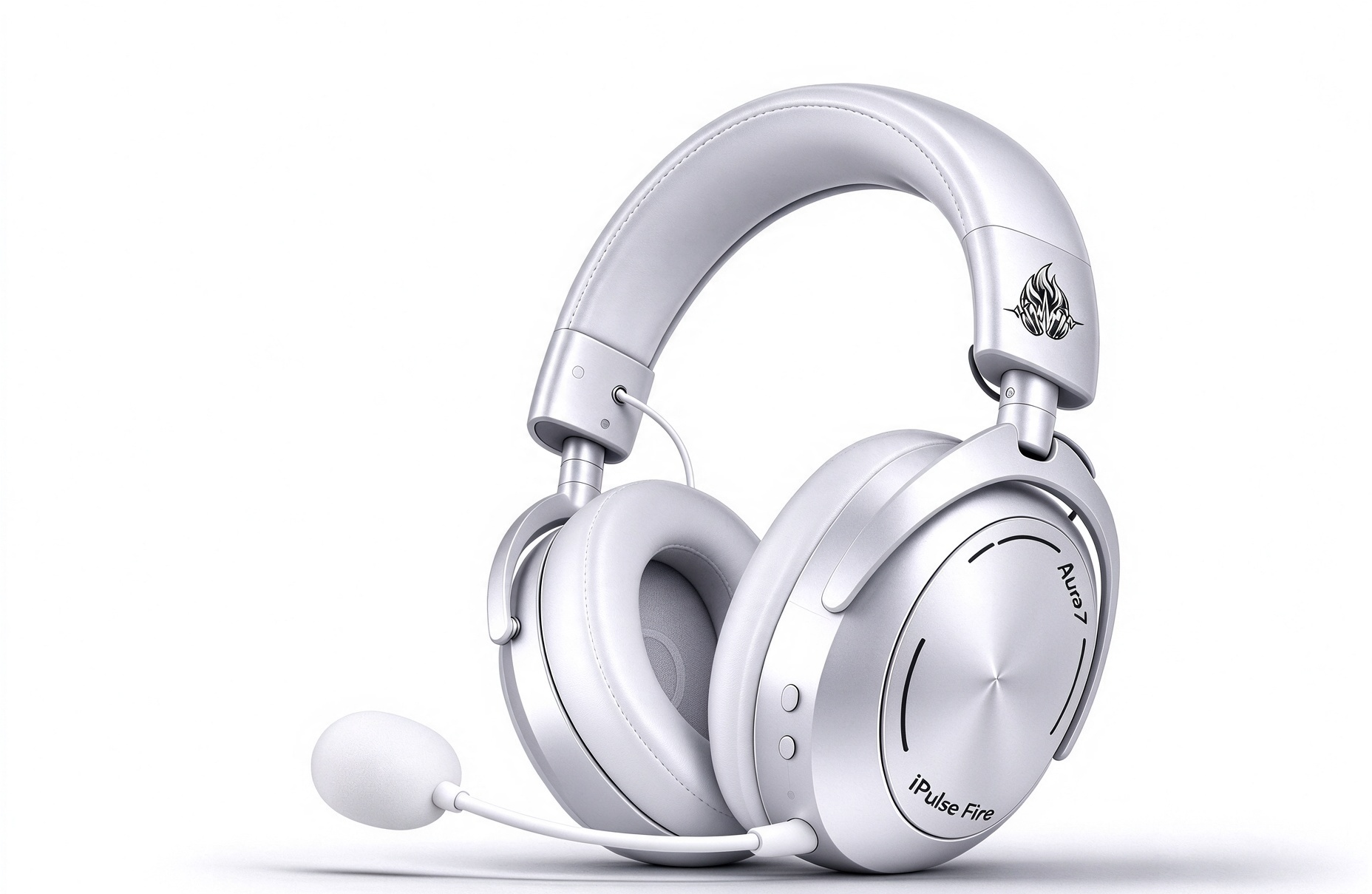 Flagship Gaming Headset · Silver White
