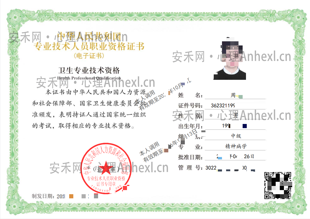 精神病学中级职称