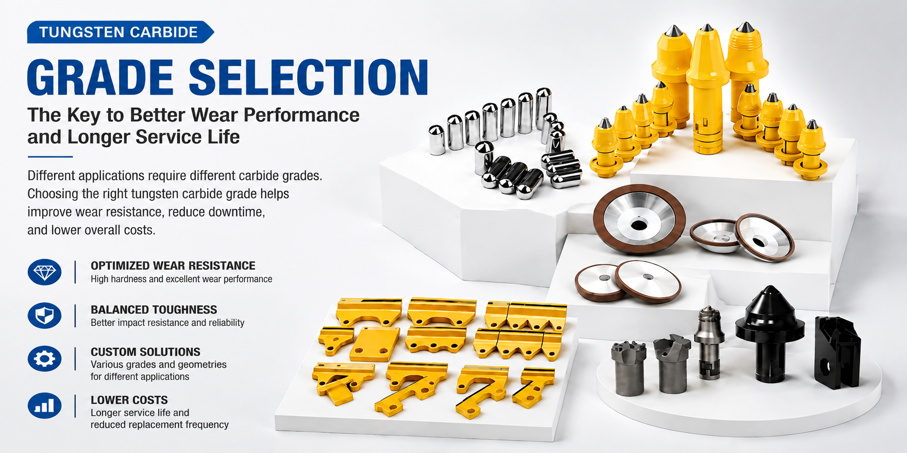 How Tungsten Carbide Grade Selection Impacts Wear Performance and Service Life