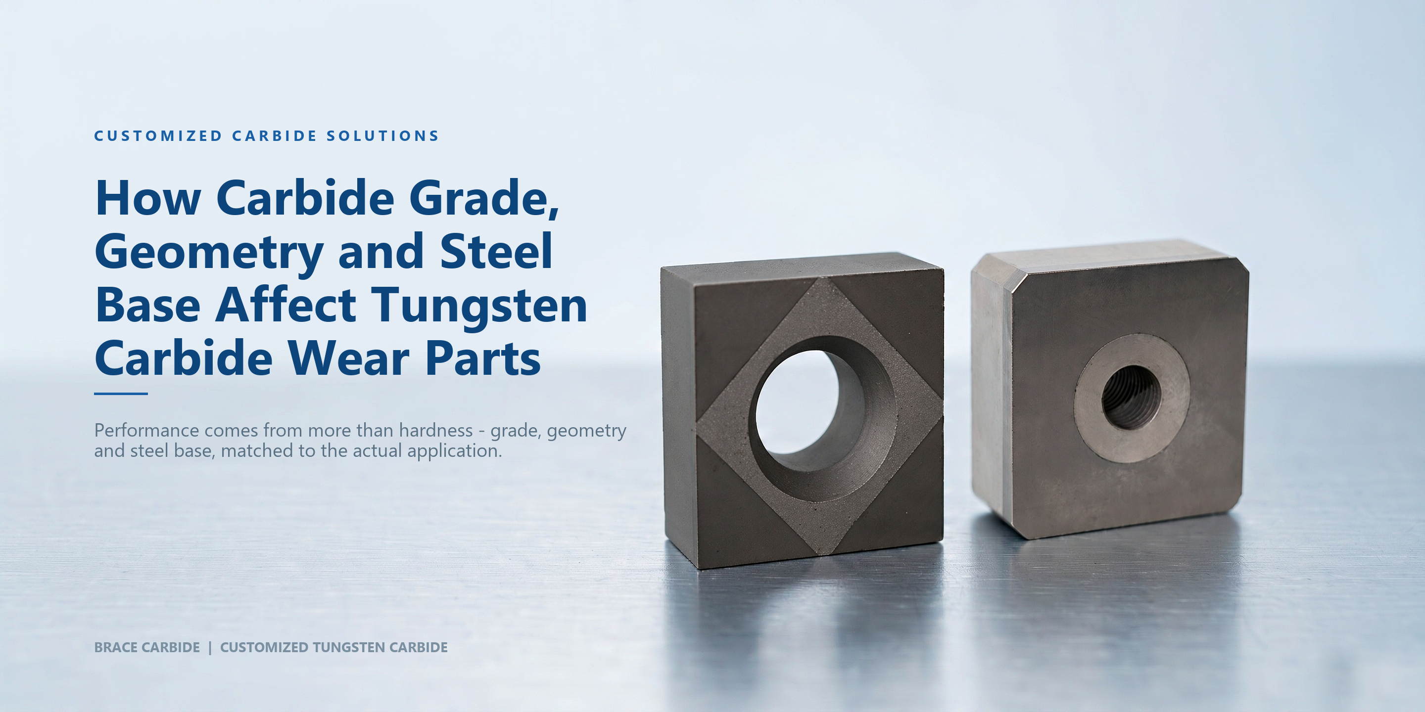 How Carbide Grade, Geometry and Steel Base Affect Tungsten Carbide Wear Parts