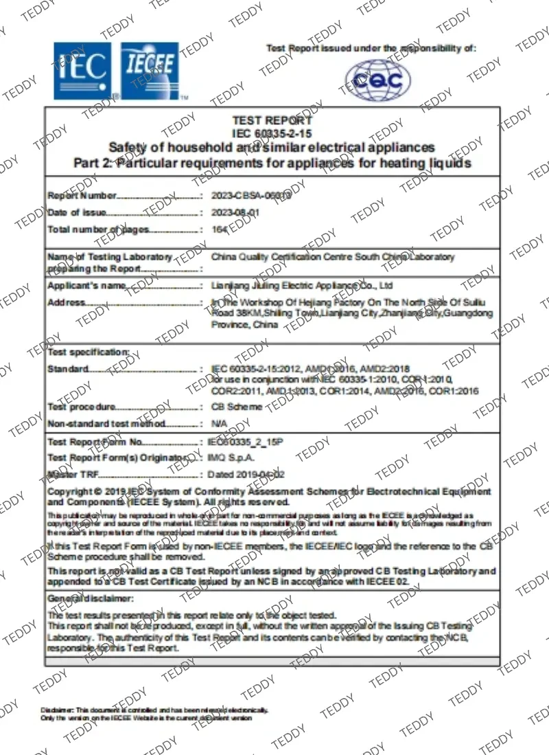 CB Certification