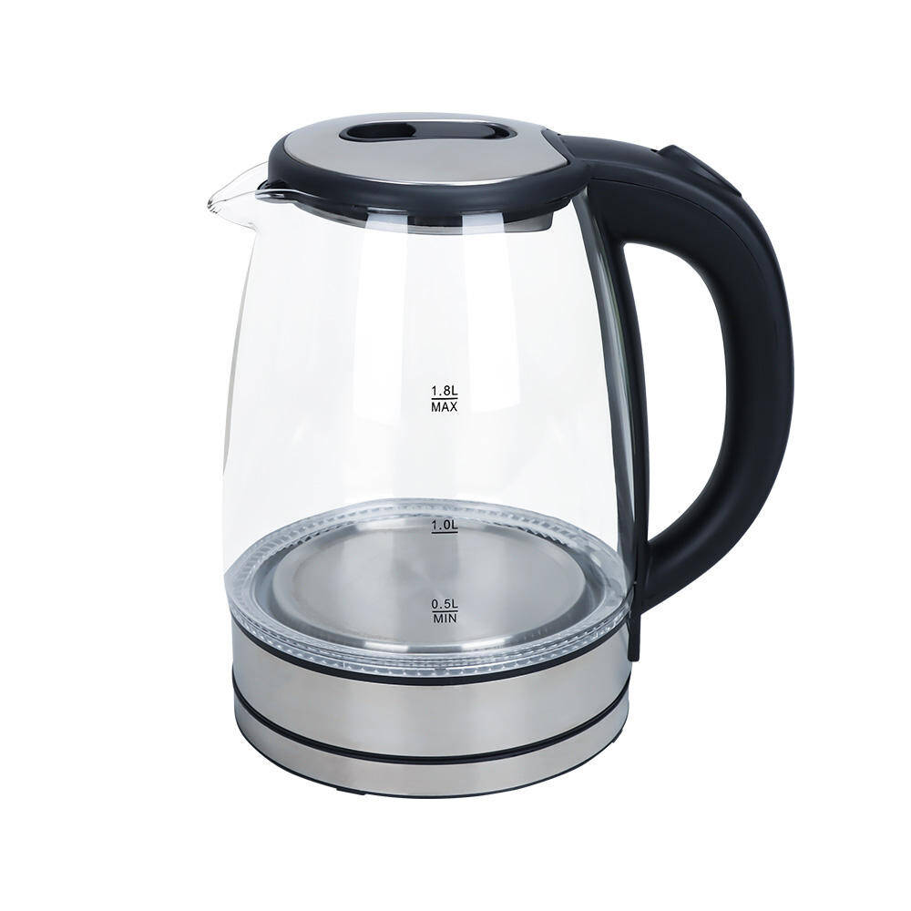 Back Tea Electric Kettle Blue LED Light
