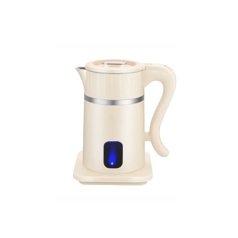 1.8L  Cream Rubber-Coated Kettle Built with 304 Stainless Steel Inner Tank and Anti-Scald Food-Grade PP Body 