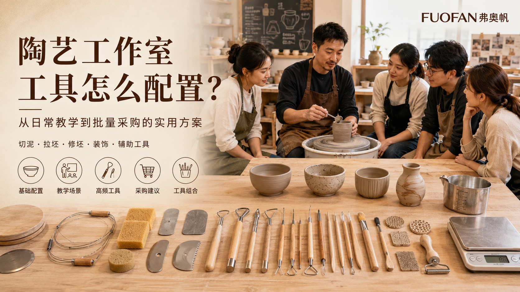 陶艺工作室工具怎么配置?从日常教学到批量采购的实用方案