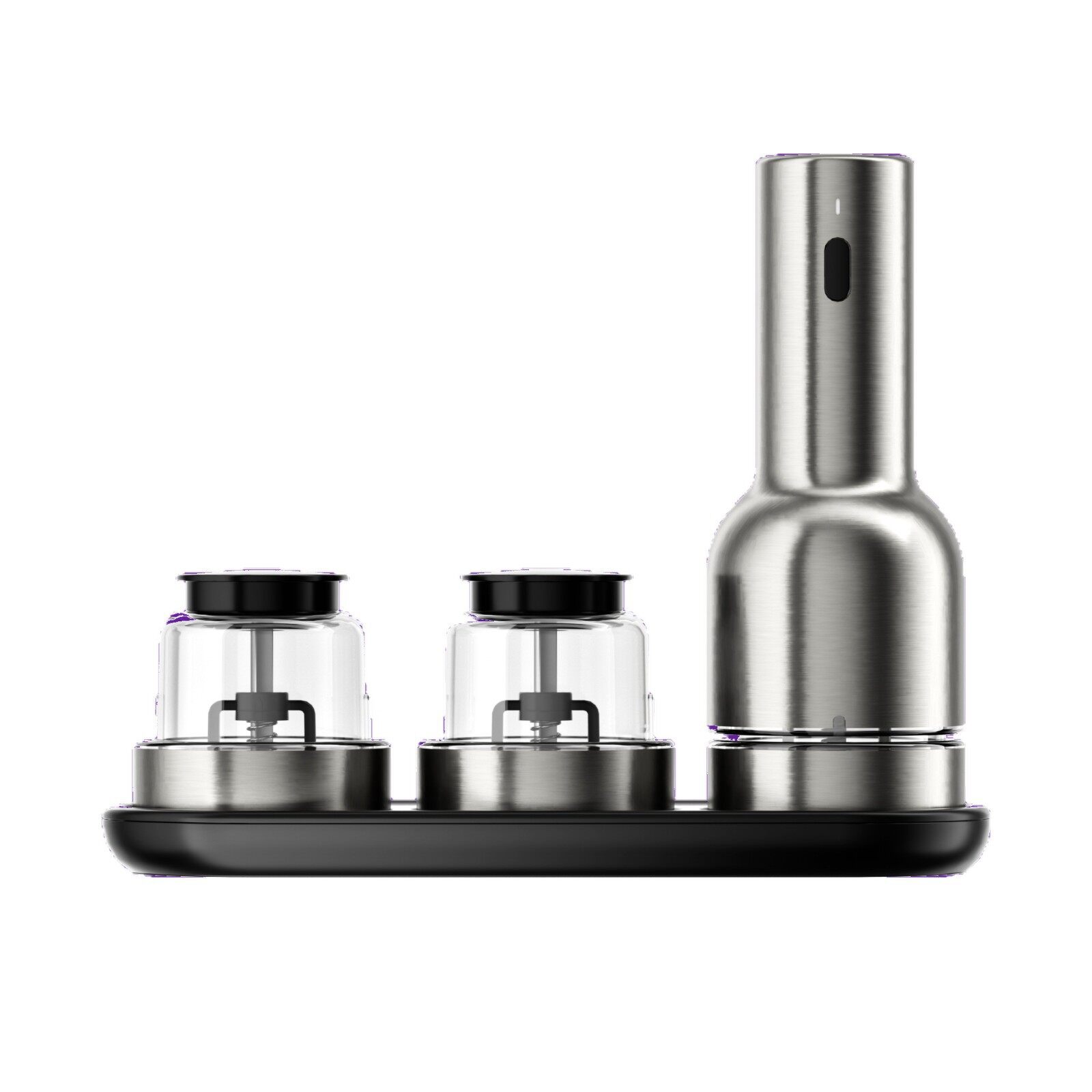 Snap-On Quick-Change Electric Pepper Grinder Set – Type-C Rechargeable Spice Mill