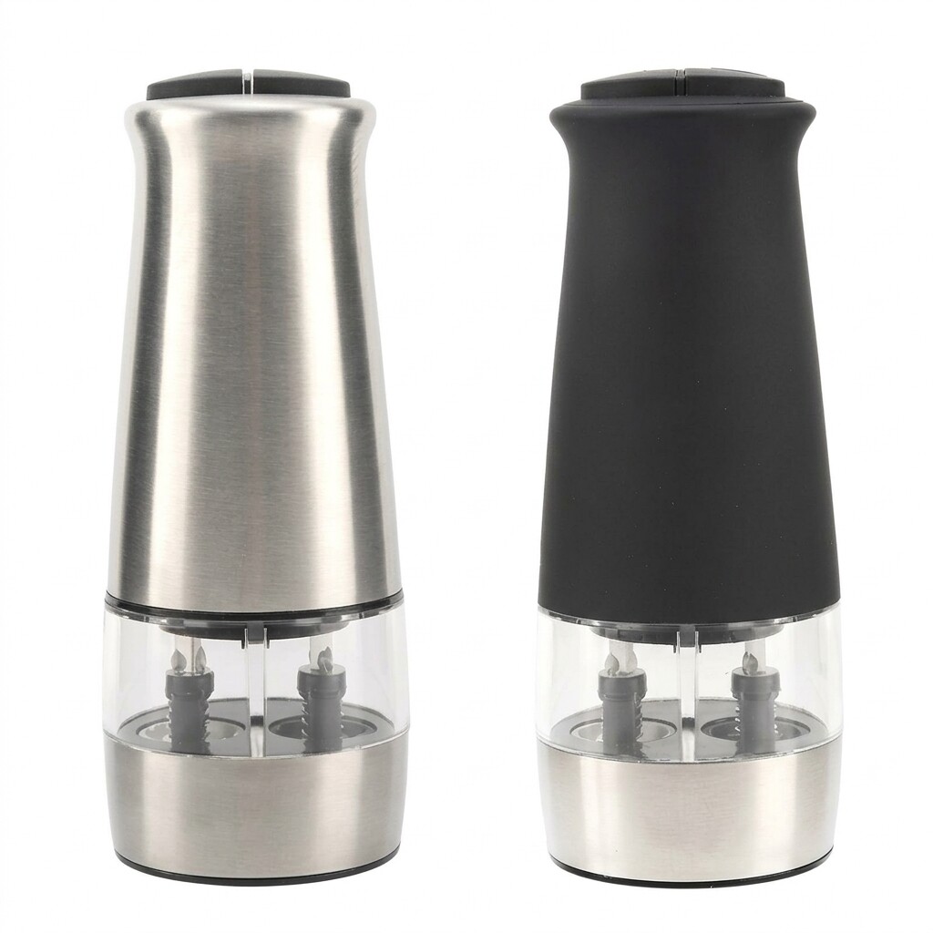 Dual Electric Salt and Pepper Grinder 2-in-1 Automatic Spice Mill