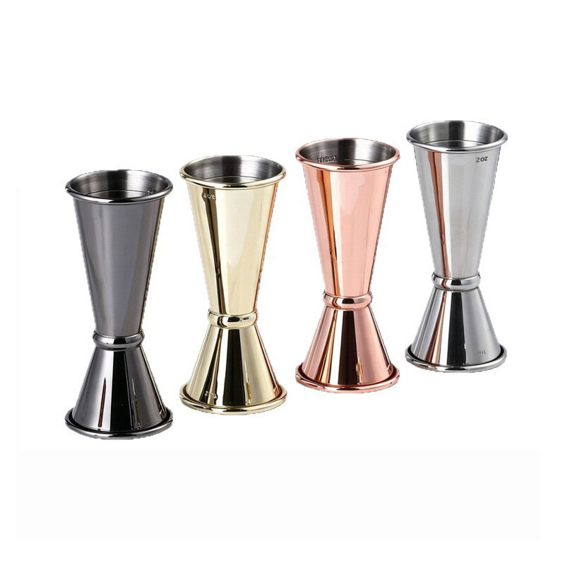 304 Stainless Steel Japanese Style Double Cocktail Jigger with Internal Measurement Lines