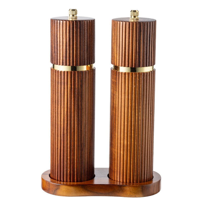 Fluted-Wooden-Salt-and-Pepper-Grinder-Set-with-Ceramic-Core