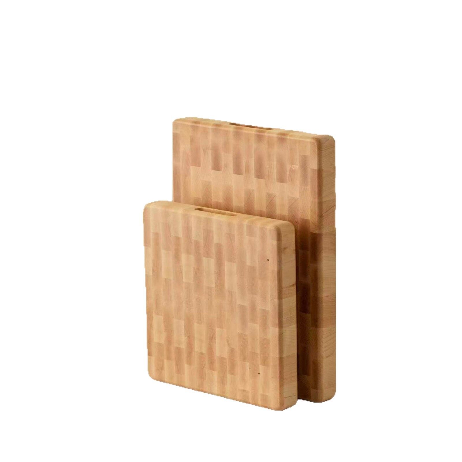 Premium Maple Wood Cutting Board - Heavy Duty Thick End Grain Butcher Block for Professional Kitchen