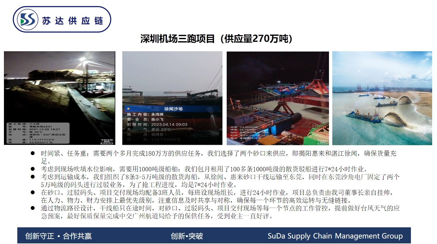 Shenzhen Airport Runway 3 Project (Supply: 270 million tons)