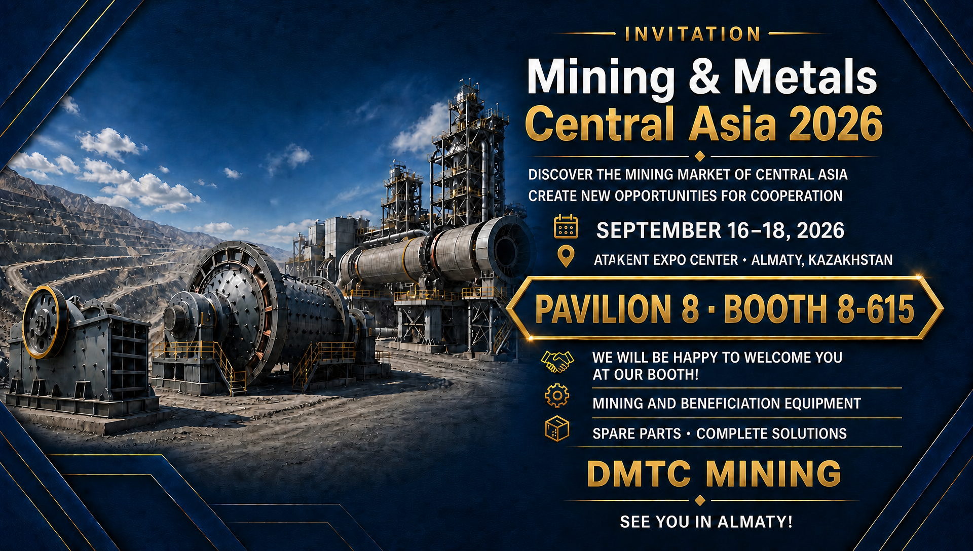 Mining & Metals Central Asia 2026 Exhibition Invitation
