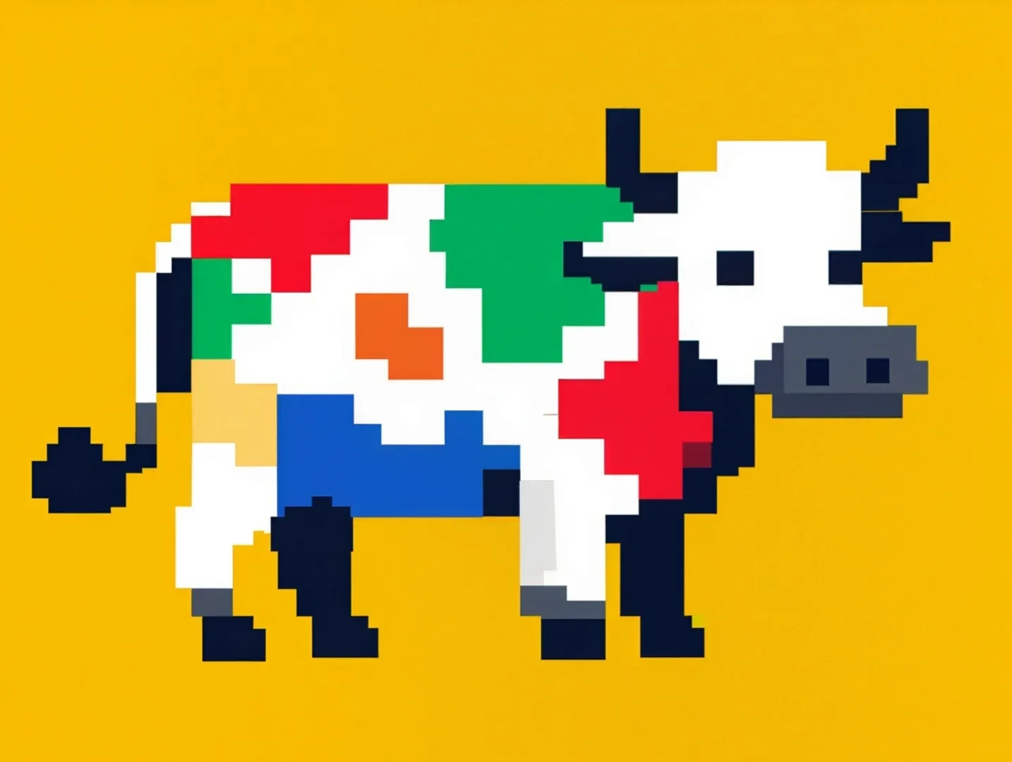 Niubilab Crayon Cow Brand Logo