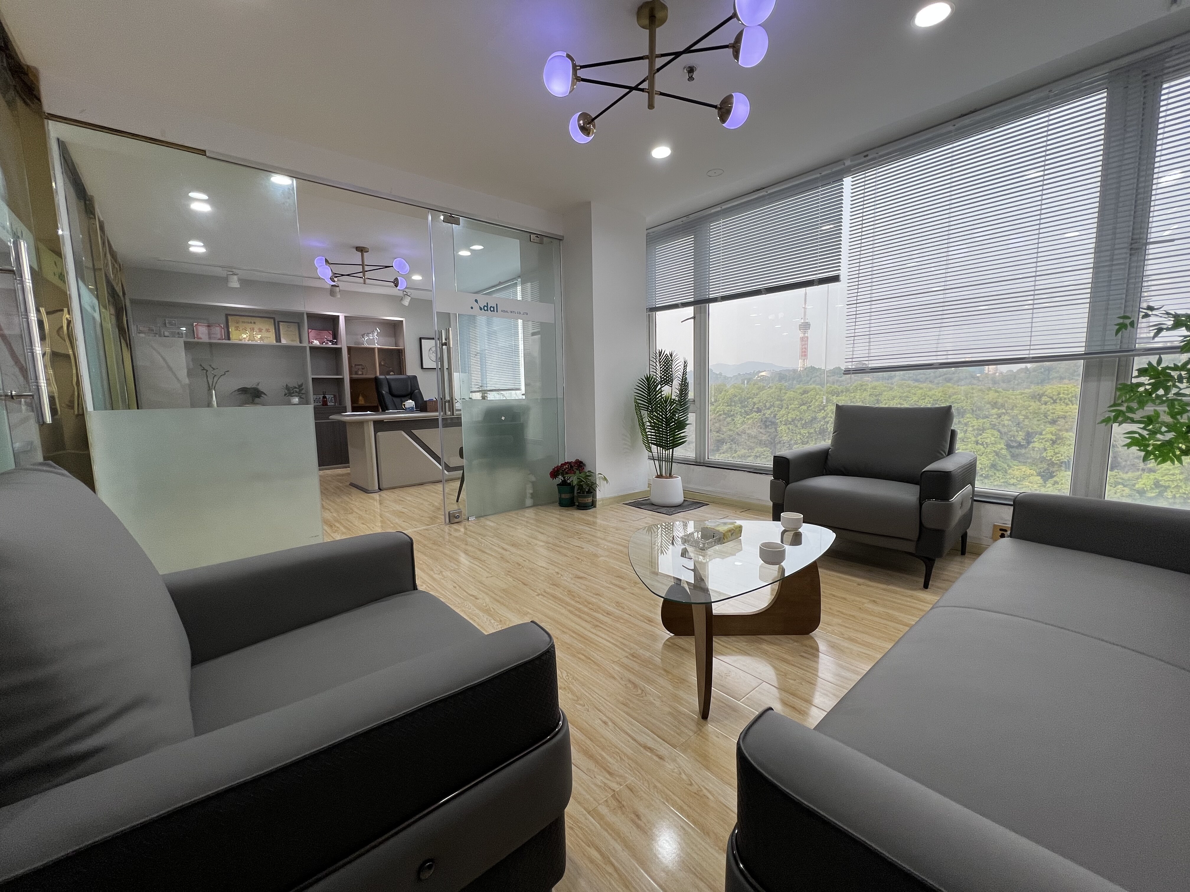 ADAL modern office reception area with contemporary furnishings