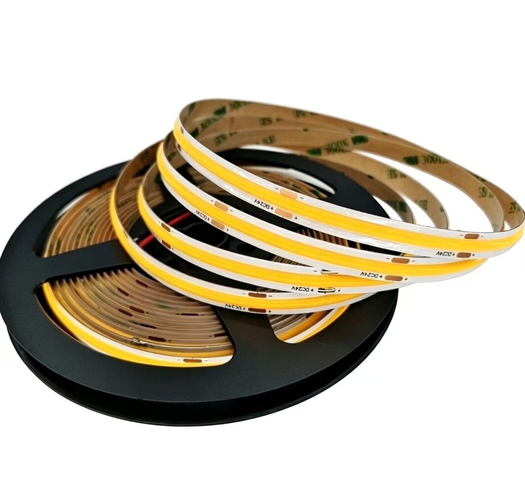 Dc12v 24v 320leds/M 3000k 4000k 6000k Cob Led Strip Light For Furniture Cabinet Lighting thumbnail 2
