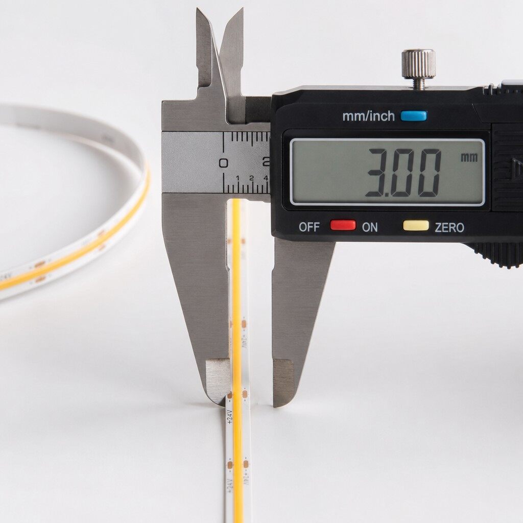 Architectural 3mm Ultra-Narrow COB LED Strip | 480 LEDs/m Precision Lighting