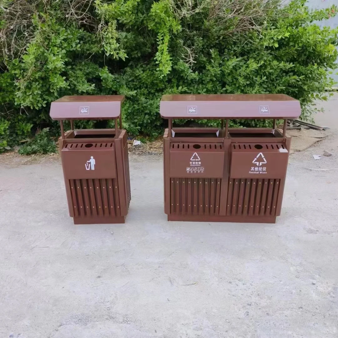 钢木果皮箱