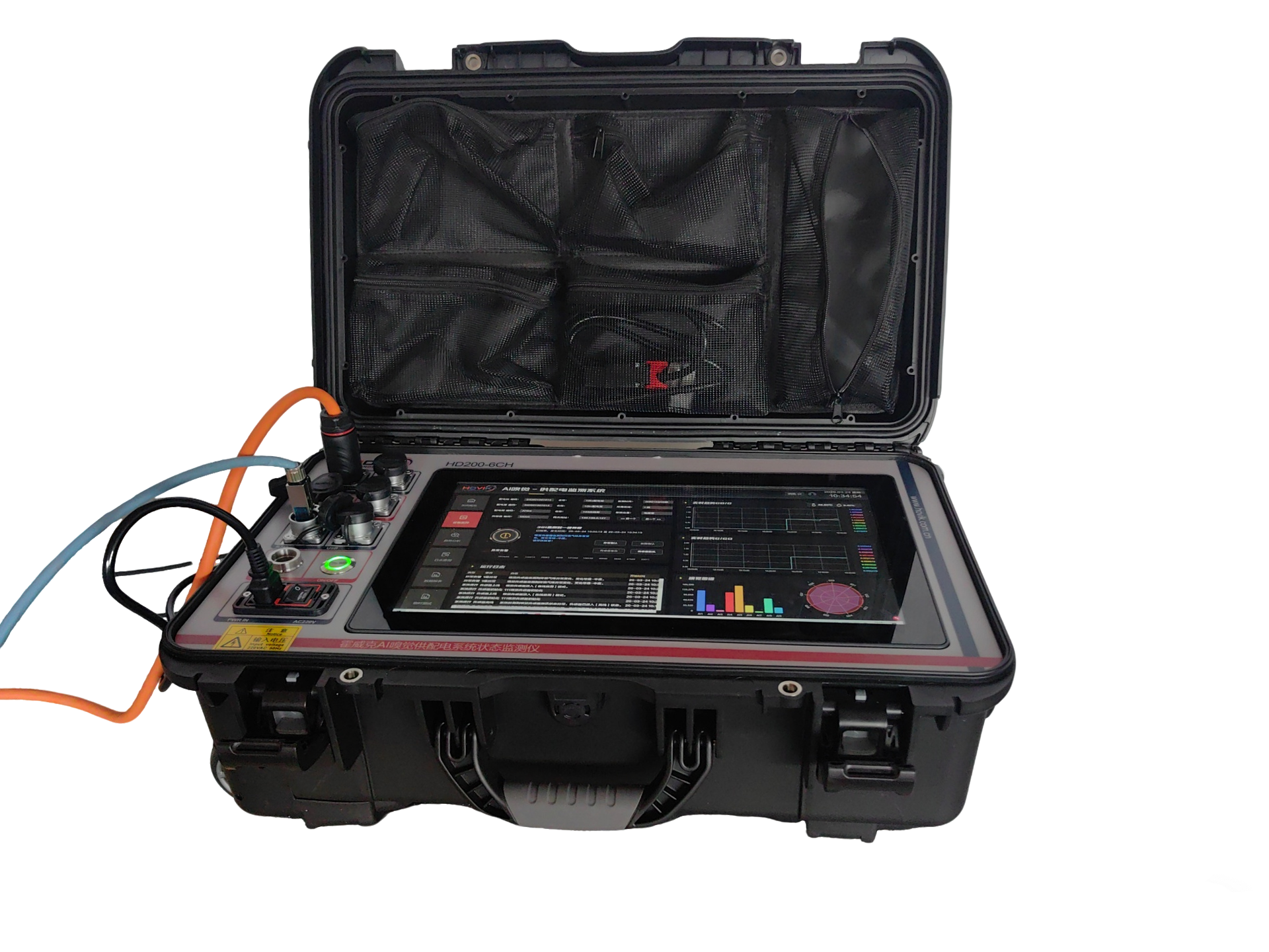 HD200-6CH Portable AI Olfactory Power Distribution System Condition Monitor