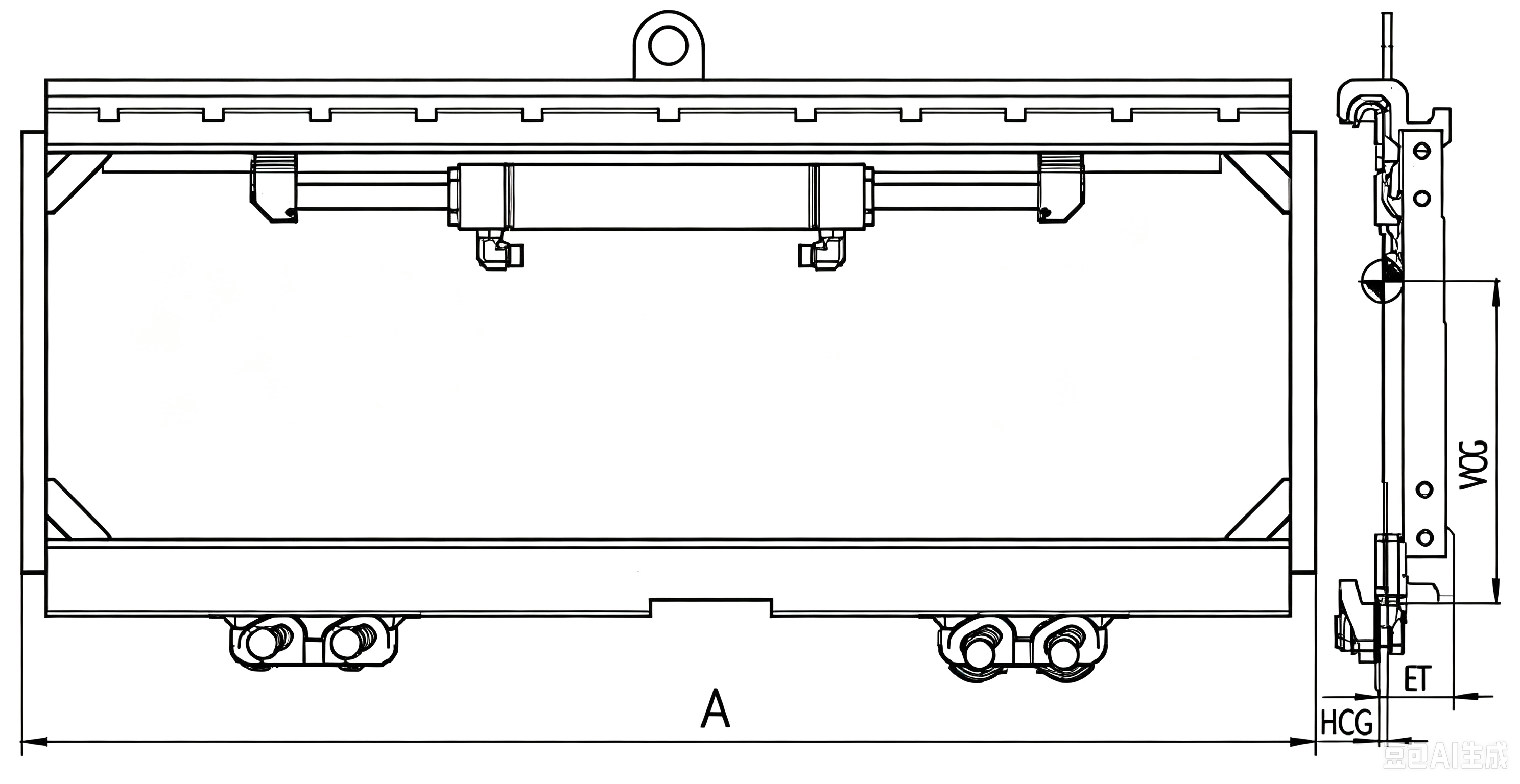 SIDE SHIFTER Technical Drawing