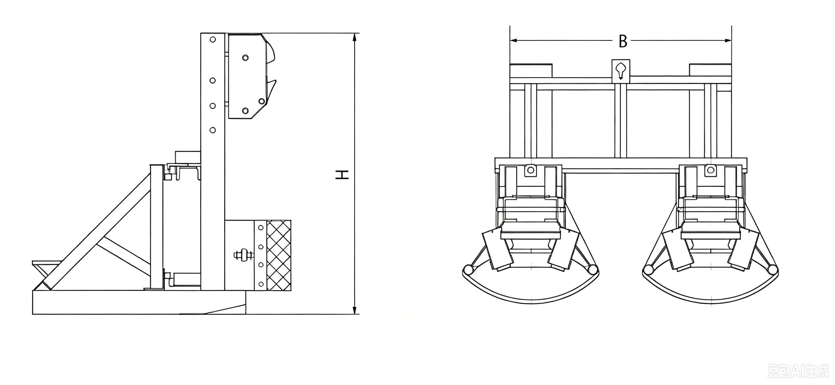 DRUM CLAMP Technical Drawing