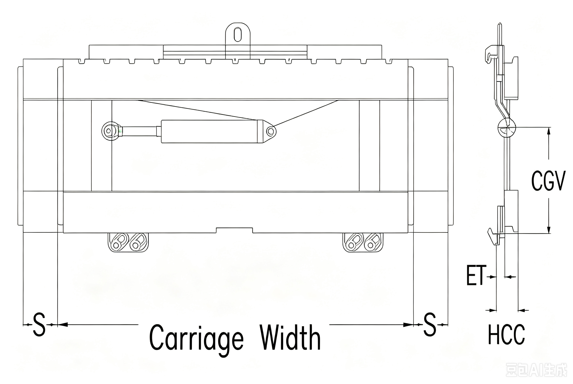 SIDE SHIFTER Technical Drawing