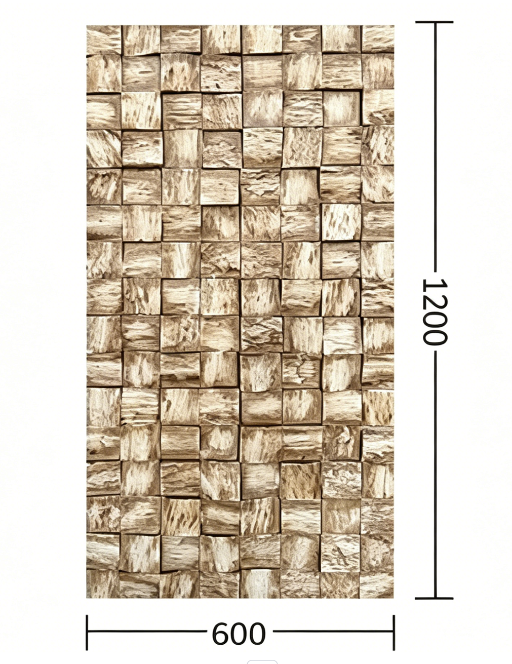 PU Wood Grain Grid