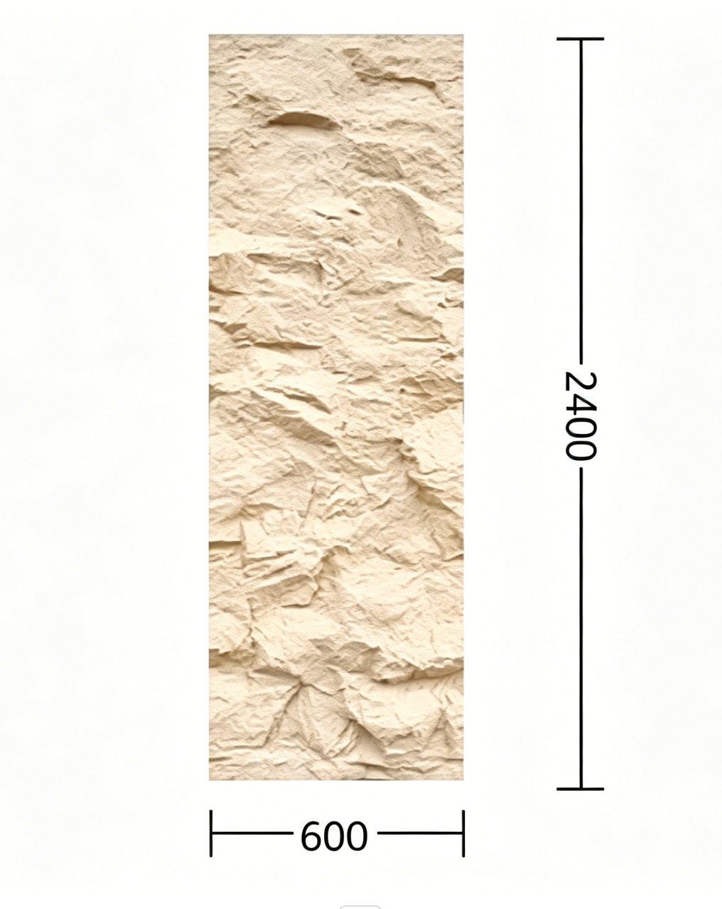 PU Mountain Rock Large Panel
