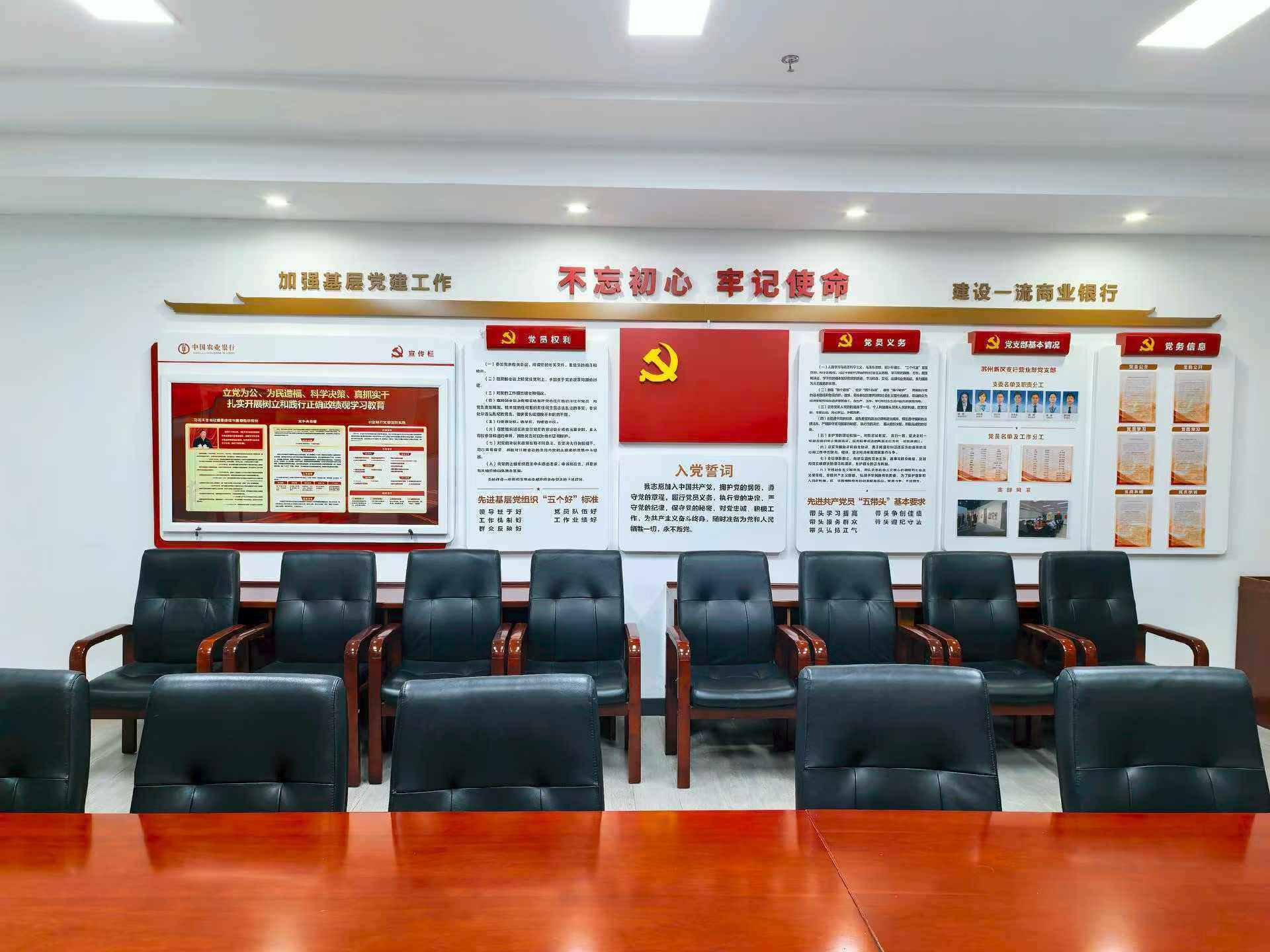 农业银行党建文化墙 - 图片1