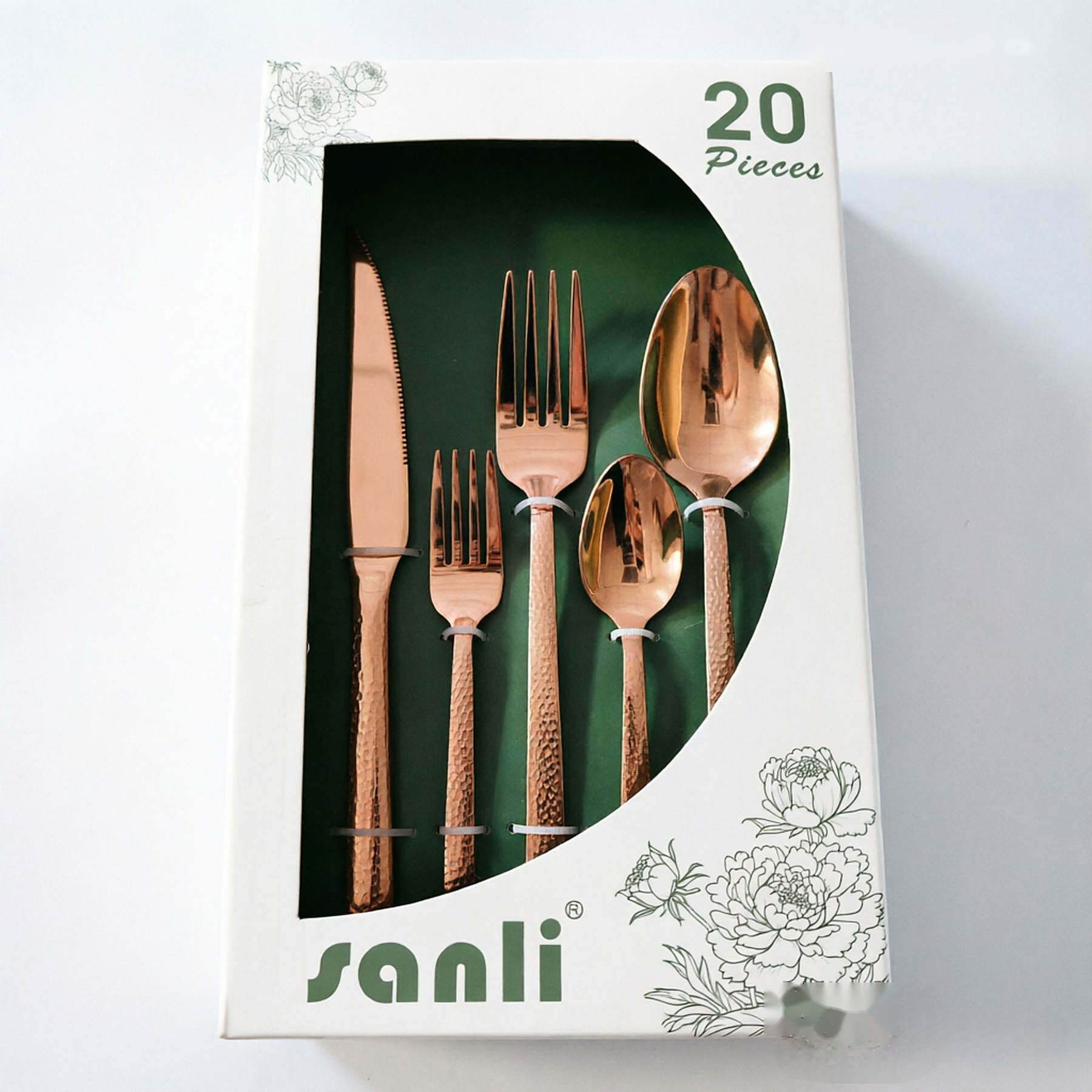 20pcs set|Rose Gold