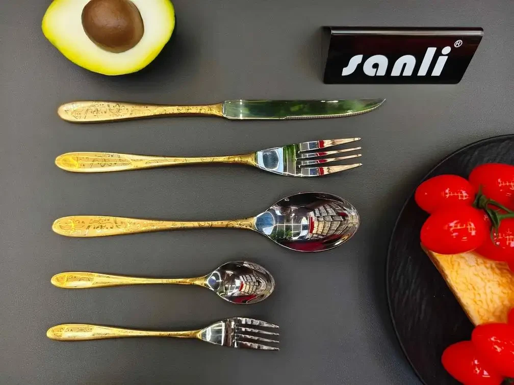 Waisted Handle - Plain|Two-Tone Gold (Patterned)