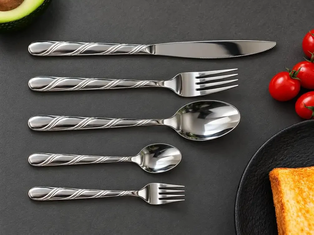 Round Handle - Spiral|Silver