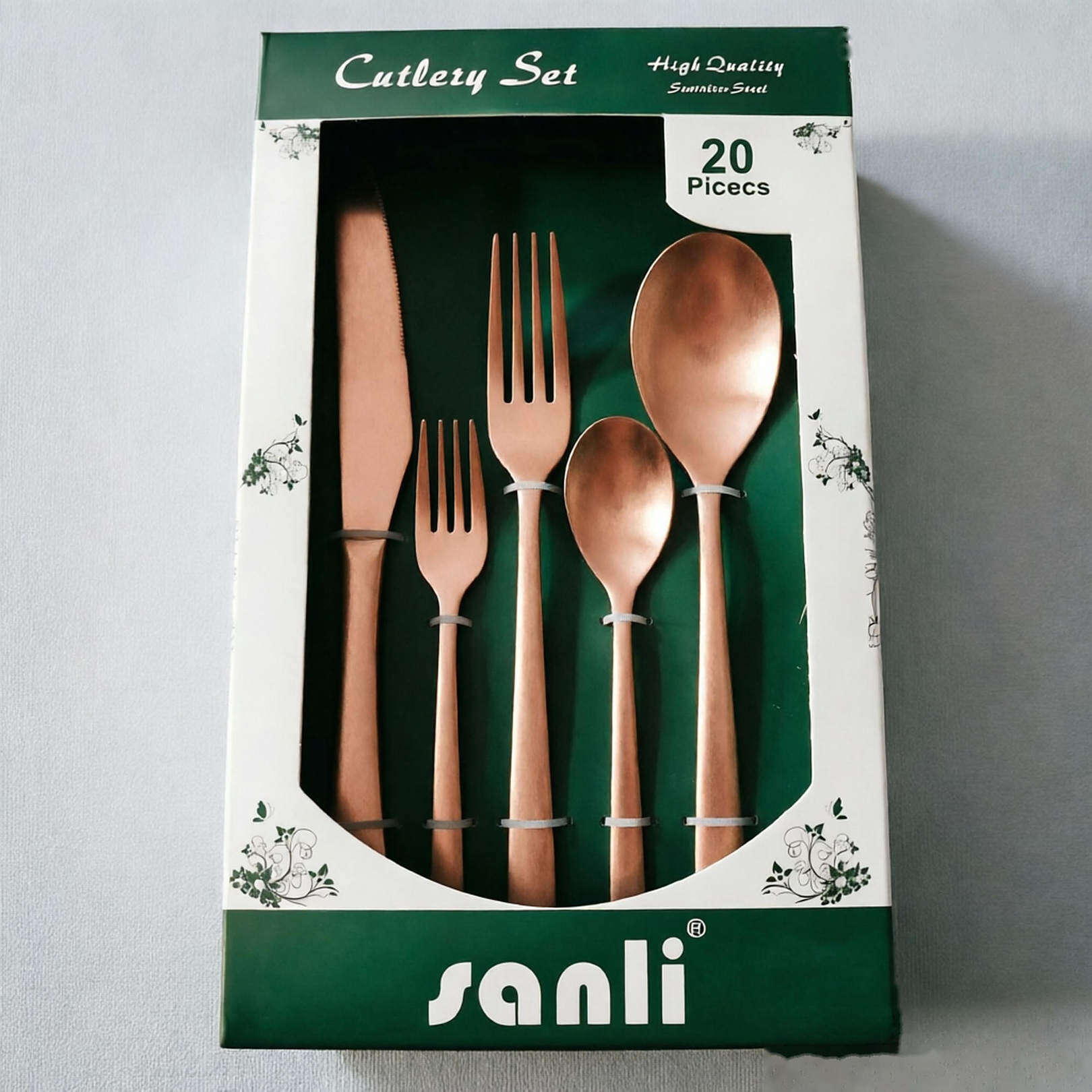 20pcs set|Rose Gold