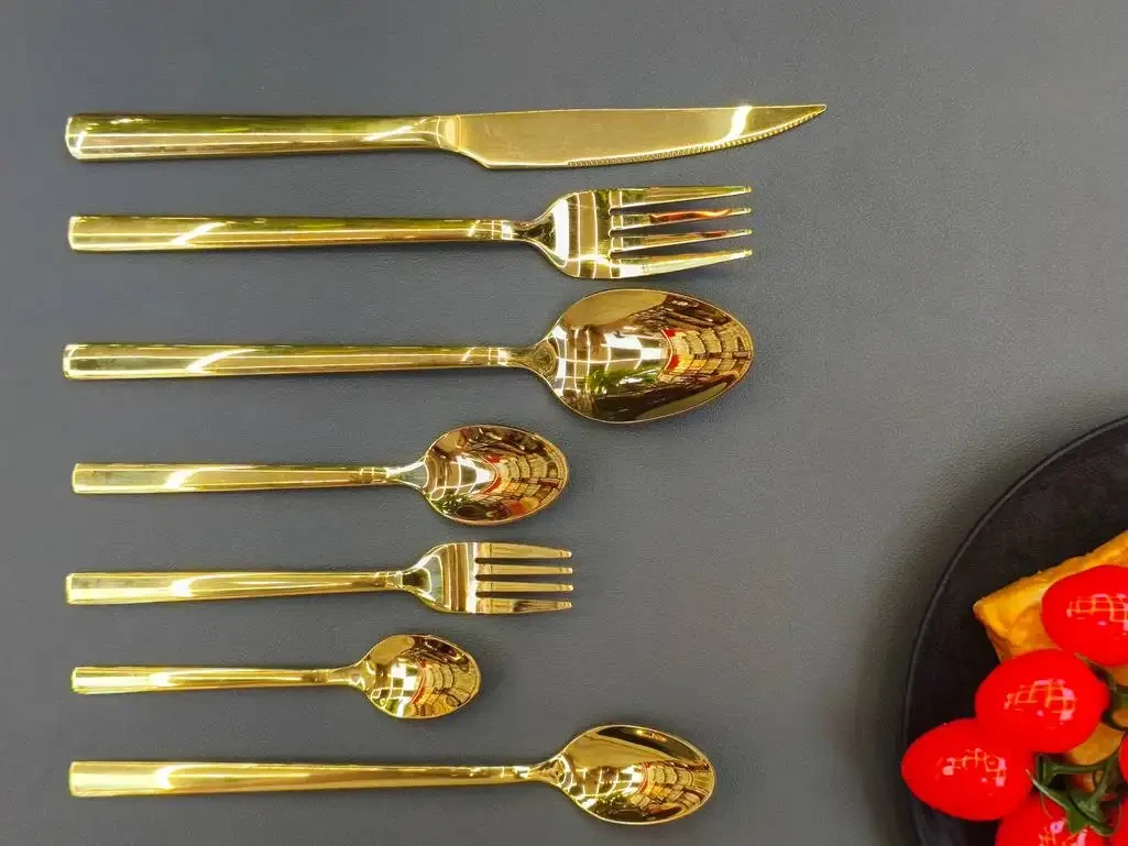 Square Handle - Plain|Gold