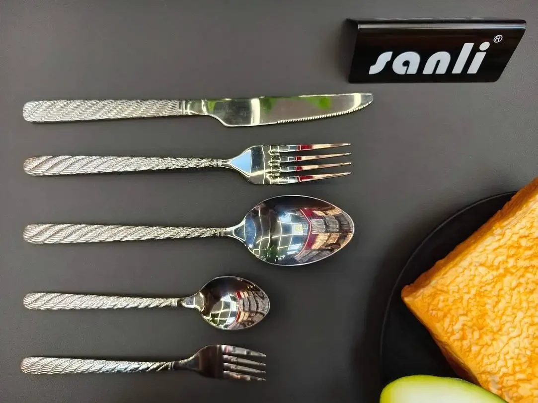 Round Tip Handle - Rope|Silver
