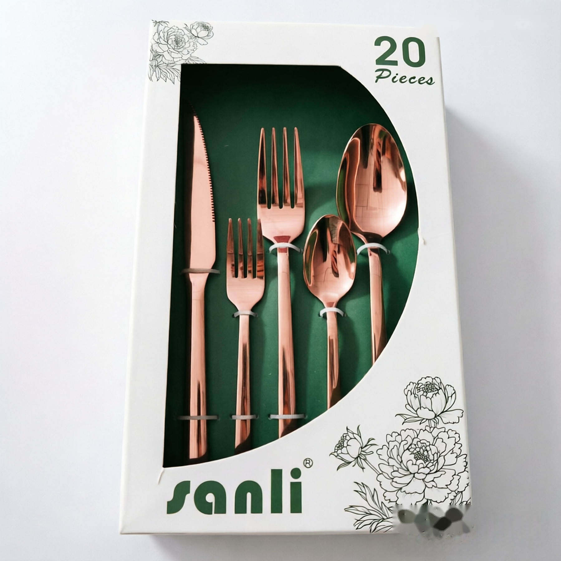 20pcs set|Rose Gold