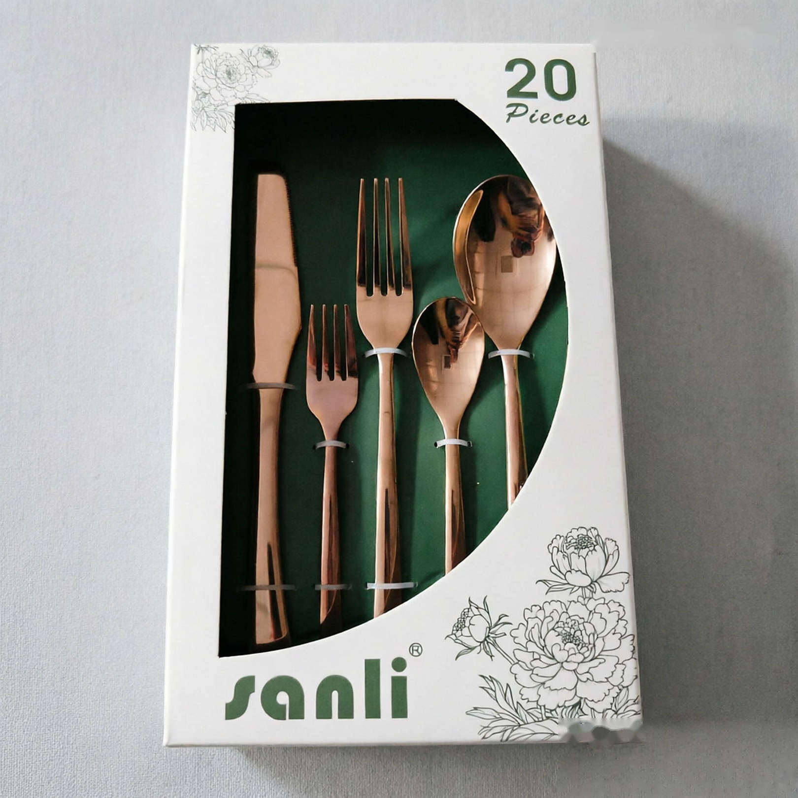 20pcs set|Rose Gold