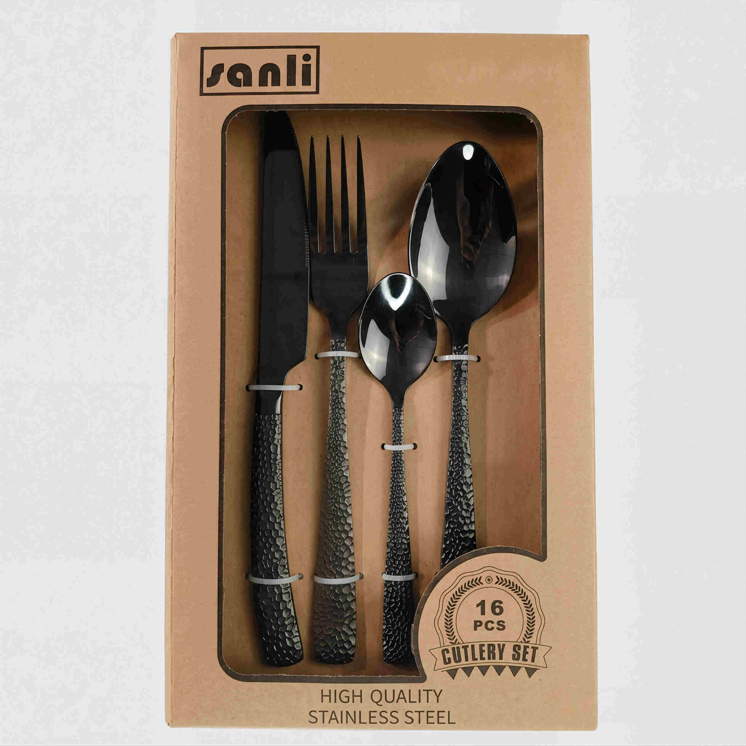 16pcs set|Black