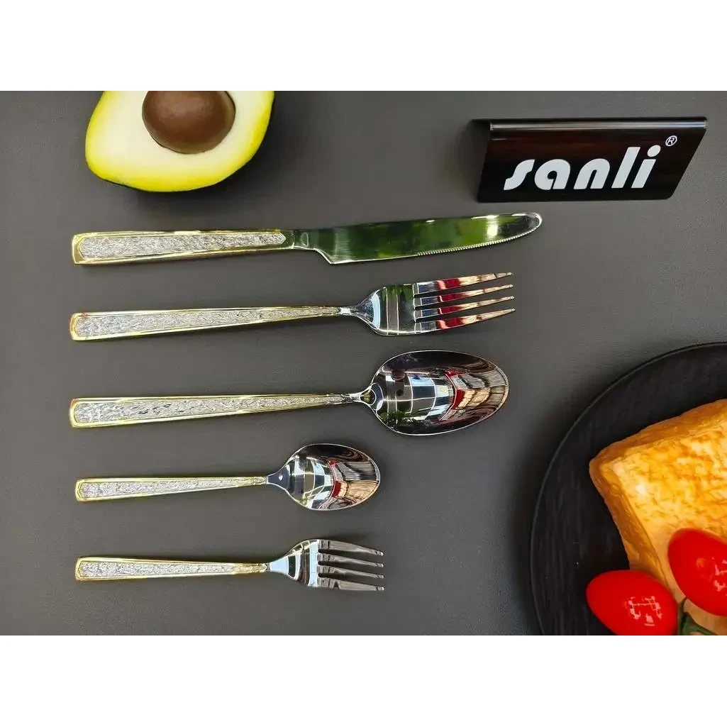 Wide Square Handle - Rock Texture|Champagne Gold
