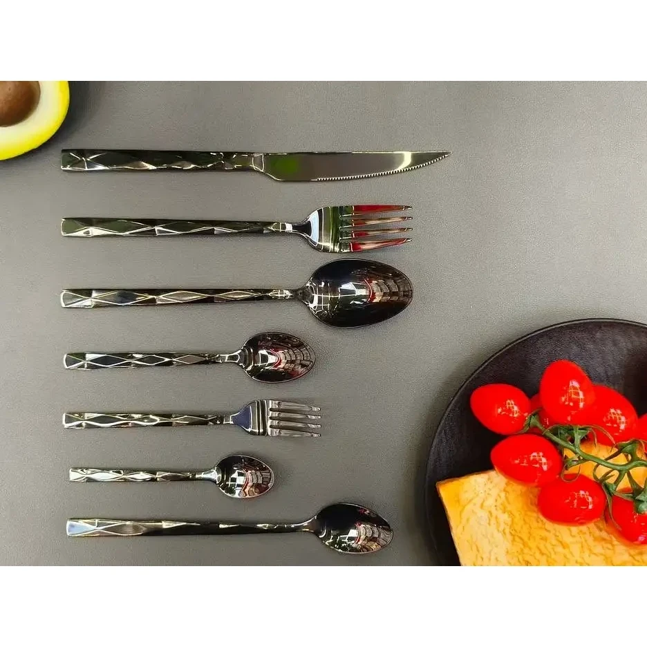Square Handle - Faceted|Black